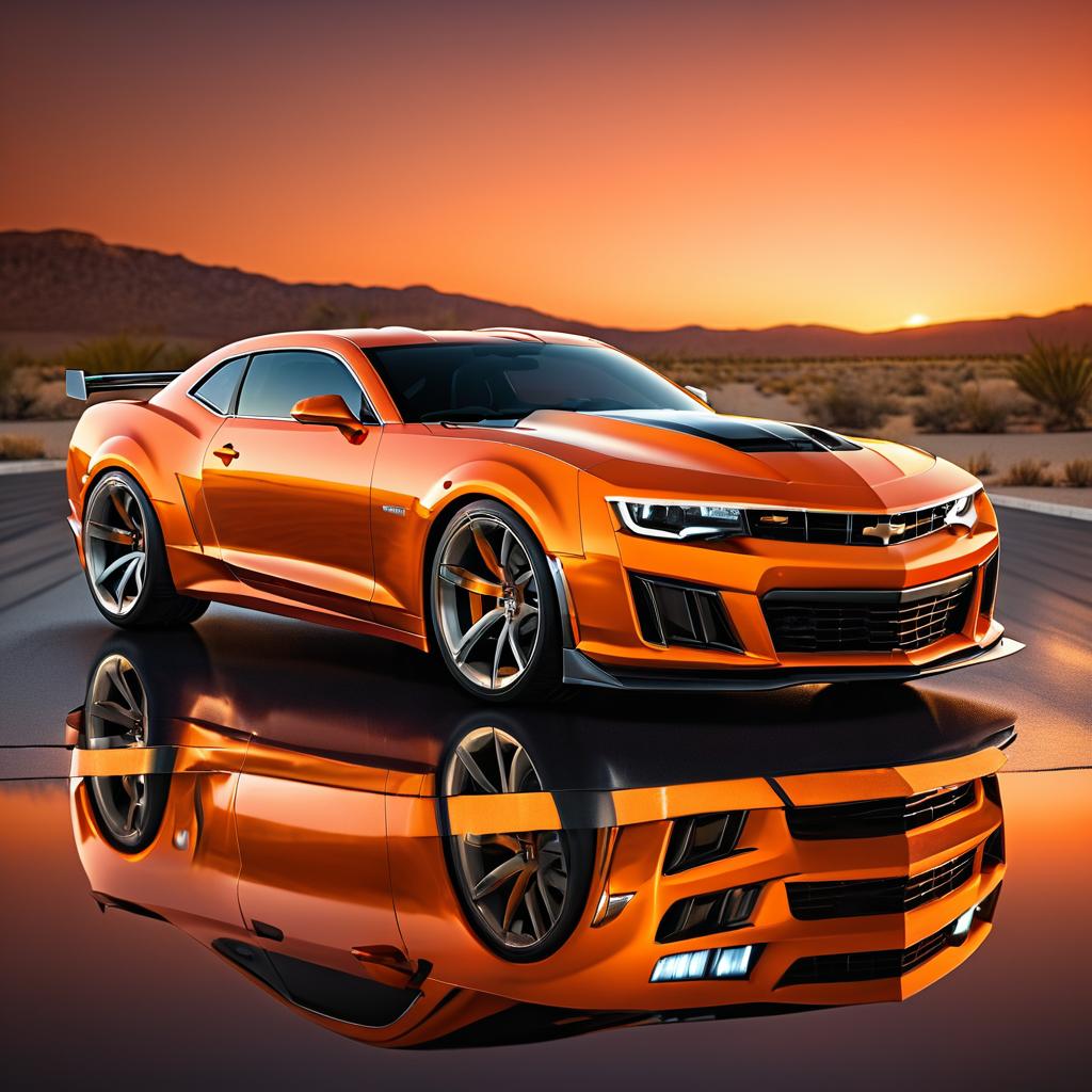 Stunning Twilight Chevrolet Camaro Photography