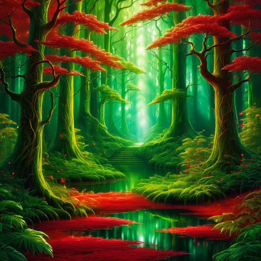 Enchanted Crimson Forests and Glades