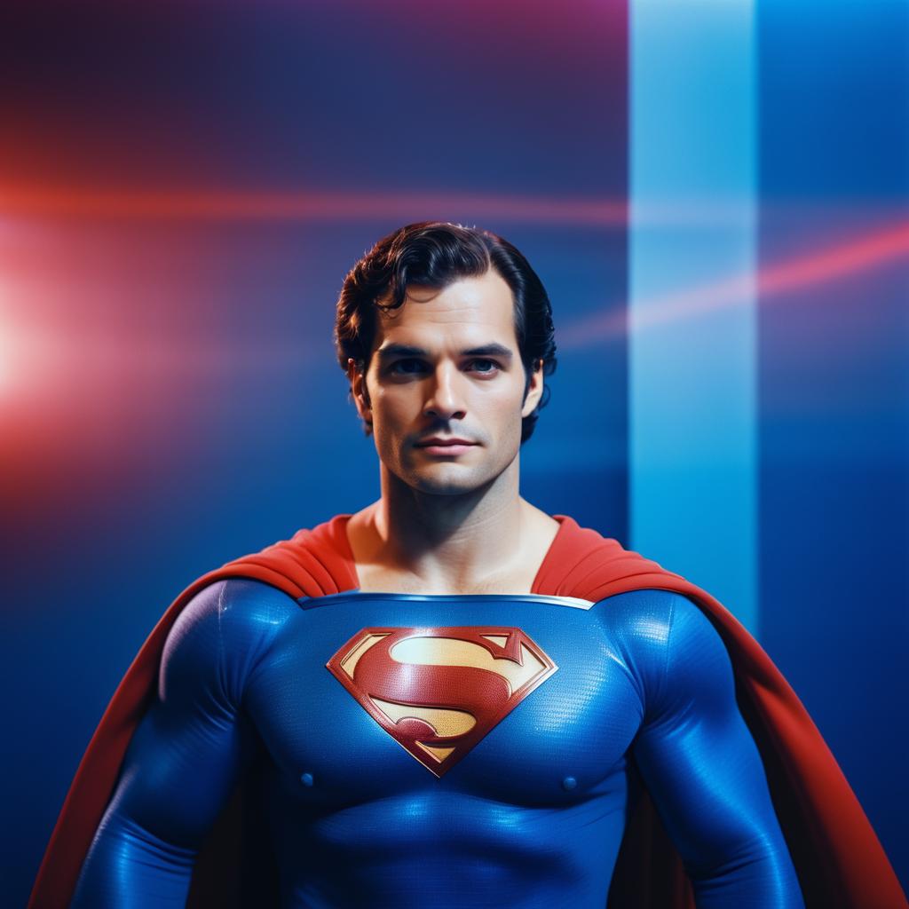 Henry Cavill as Superman in Lomography Style