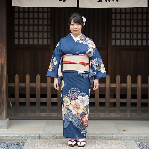 Plus Size Woman in Kimono