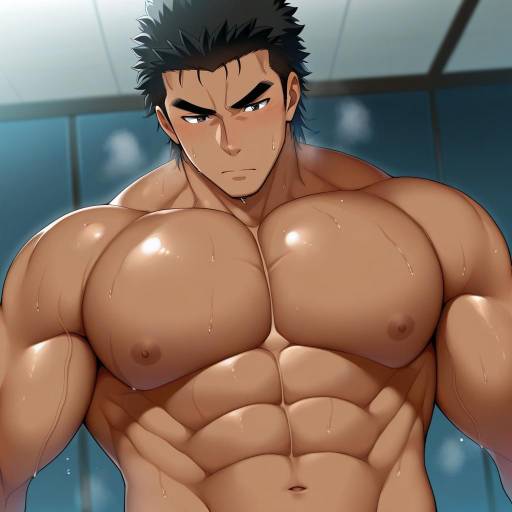 Illustration of Akihiro altland, gundam in the style of Suruga (xsurugax)