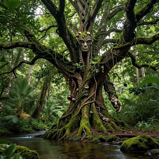 Majestic Anthropomorphic Giant Tree