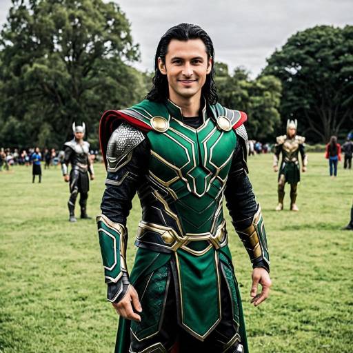 Man in Loki Ragnarok Armor Suit Outdoors