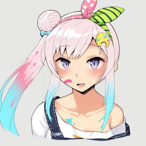 Illustration of Airani iofifteen (1st costume), hololive in the style of Imazon