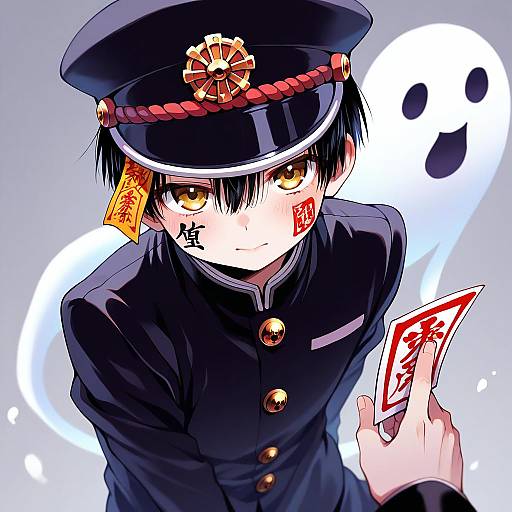 Illustration of Hanako (jibaku shounen hanako-kun), jibaku shounen hanako-kun in the style of Hiyuu (hiyualice)