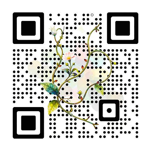 Organic QR Code Art Fusion