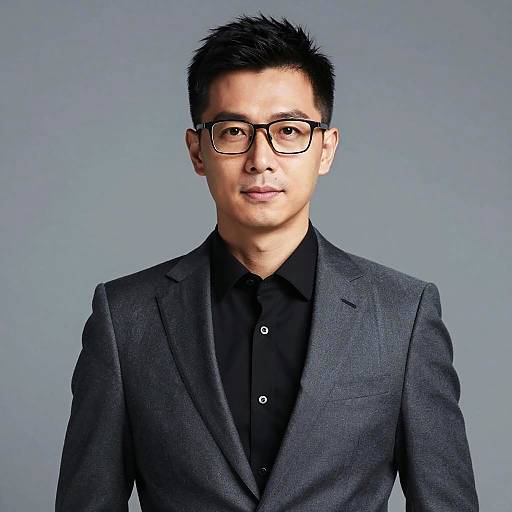 Confidently Stylish Male Portrait in Suit