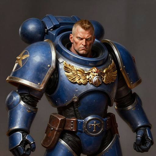 Warhammer 40k Space Marine Portrait