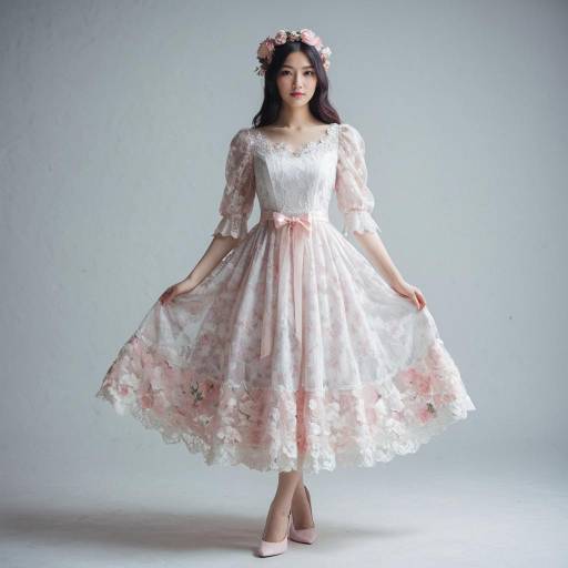 Elegant Impressionist Lace Cosplay Outfit