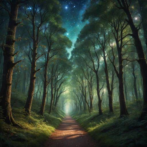 Enchanted Forest Pathway at Twilight
