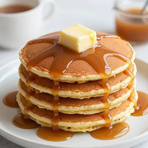 Decadent Gingerbread Pancakes with Syrup
