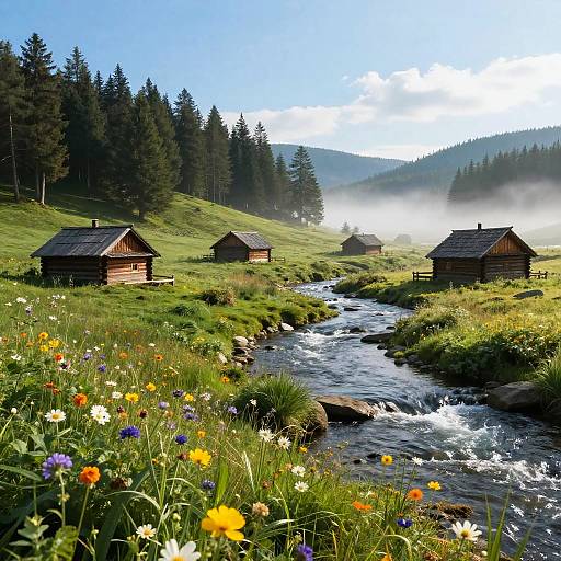 Pranie Scenic Meadow Landscape