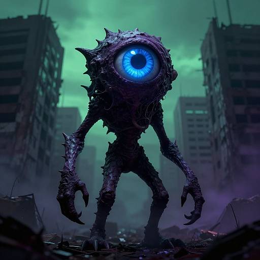 Surreal Mutant in Dystopian City