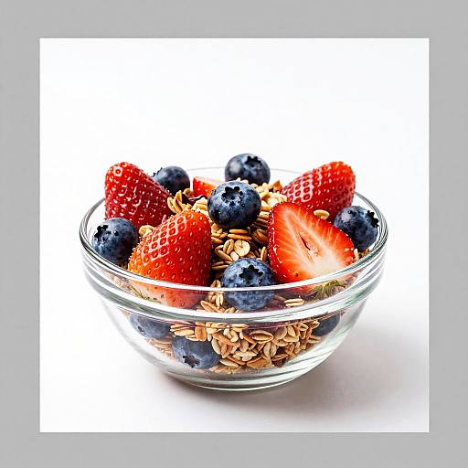 Colorful Fruit and Granola Bowl