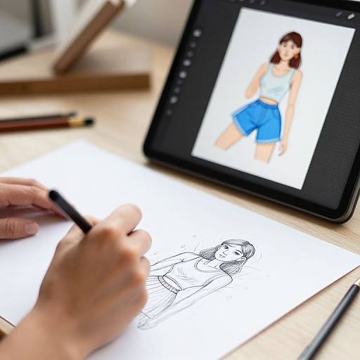 Stylized Art Demonstration Close-Ups