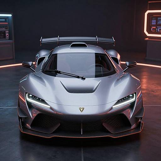 Cinematic Futuristic Sports Car Showcase