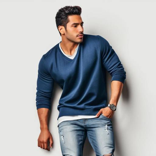 Nostalgic 2000s Latin Man Portrait Nostalgic 2000s Latin Man Portrait