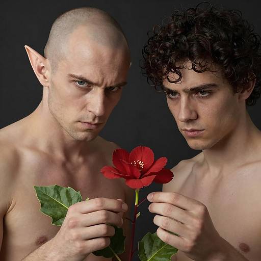 Intense Expressions of Two Unique Men