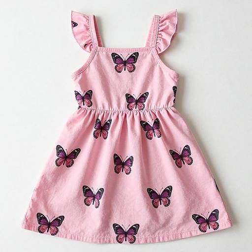 Pink Butterfly Sundress for Toddler