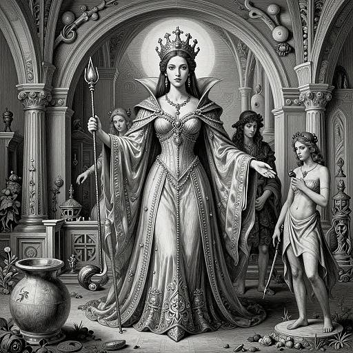 Surreal Vampire Princess by M.C. Escher