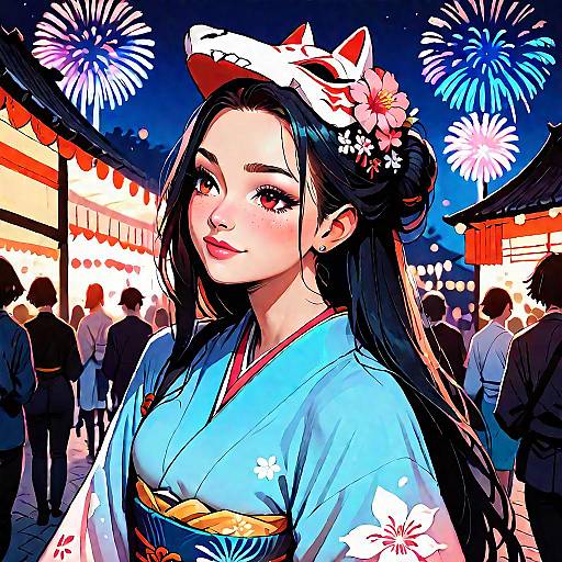 Baelz New Year's Festival Kimono Scene