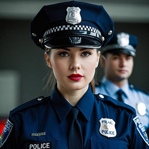 Female Police Officer in Uniform