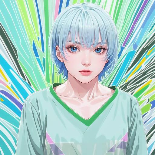 Illustration of Aoba moca, bang dream! in the style of Ruukii drift