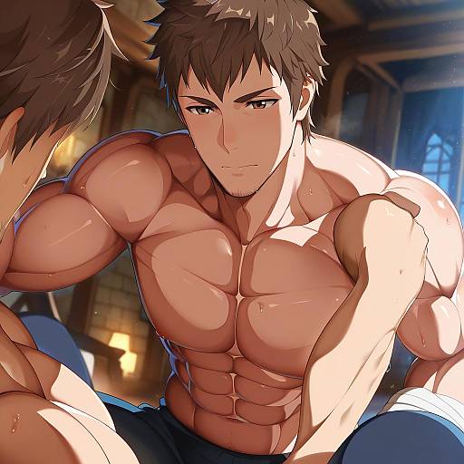 Illustration of Ardbert hylfyst, final fantasy in the style of Takashia (akimototakashia)