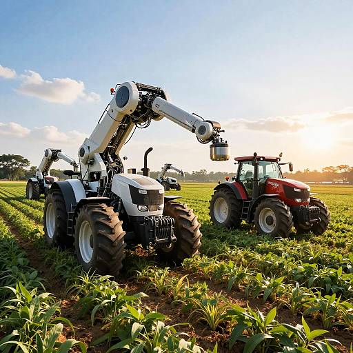 Futuristic Agro-Tech Farm Landscape