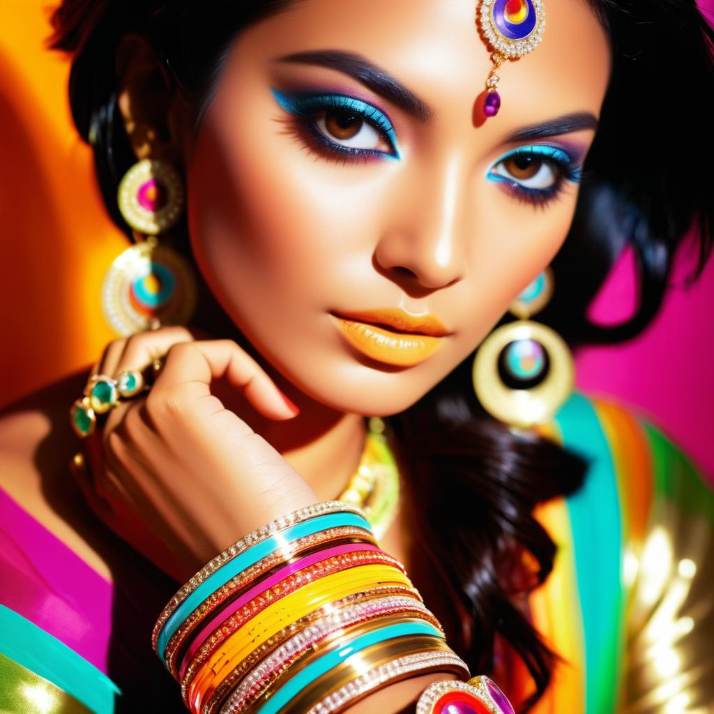 Cinematic Fashion Shoot of South Asian Woman