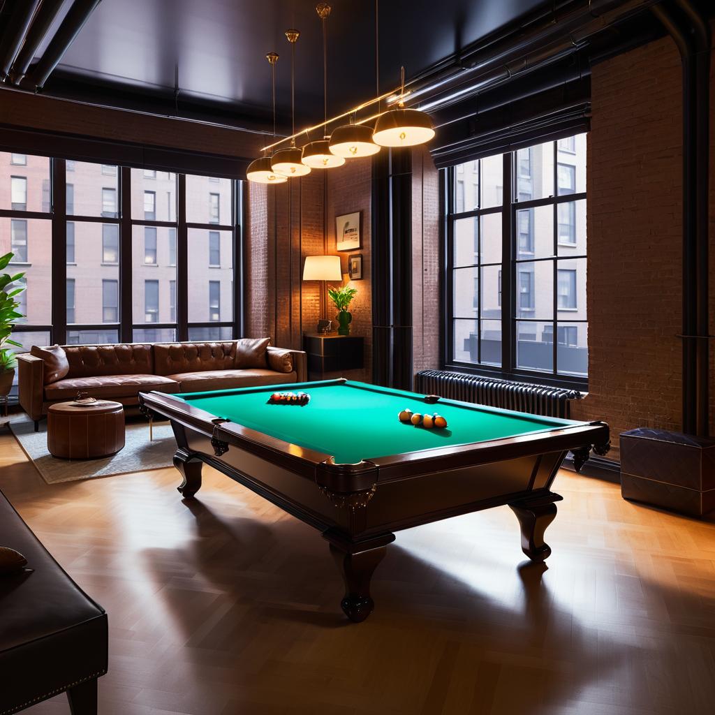 Charming Night in a Cozy Game Room