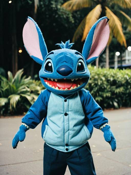 Man Wearing Stitch Costume