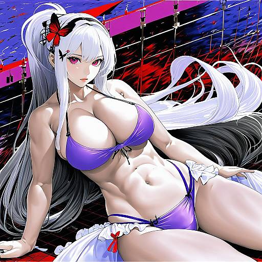 Illustration of Dunkerque (azur lane), azur lane in the style of Ikuchan kaoru