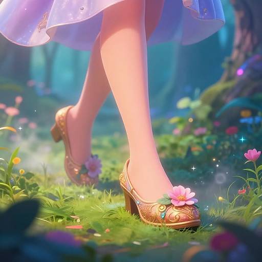 Disney Princess Legs in Enchanted Forest