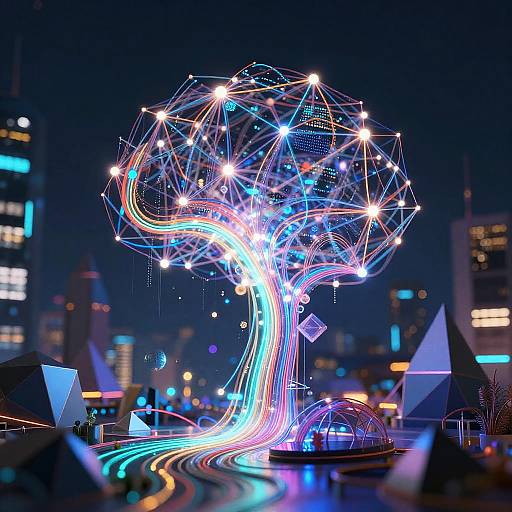 Futuristic Neural Network Art