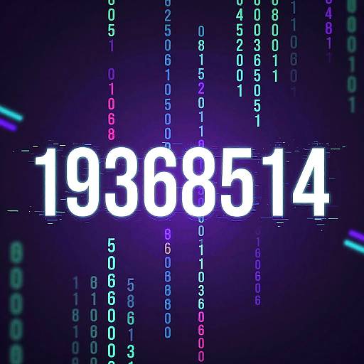 Vibrant Digital Matrix with Glitch Effects