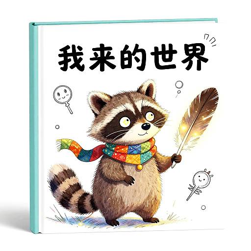 Shy Raccoon and the Magical Book