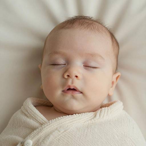 Serene Portrait of a Sleeping Baby