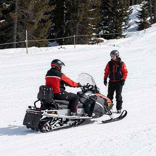 Ski Patrol Team Snowmobile Training