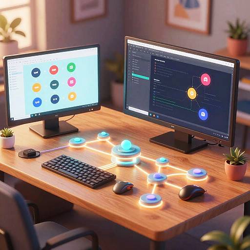 ComfyUI Animated Digital Workspace
