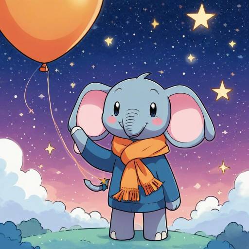 Whimsical Balloon-Pokémon Under Starry Sky