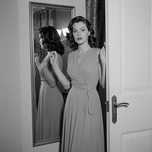 1940s Elegance in a Doorway Scene