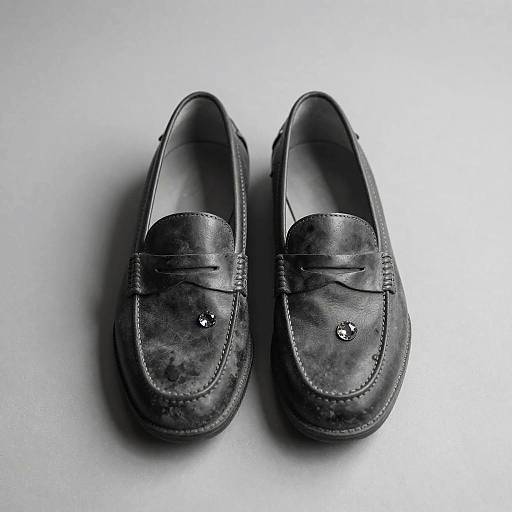 Monochrome Realistic Loafers Still Life