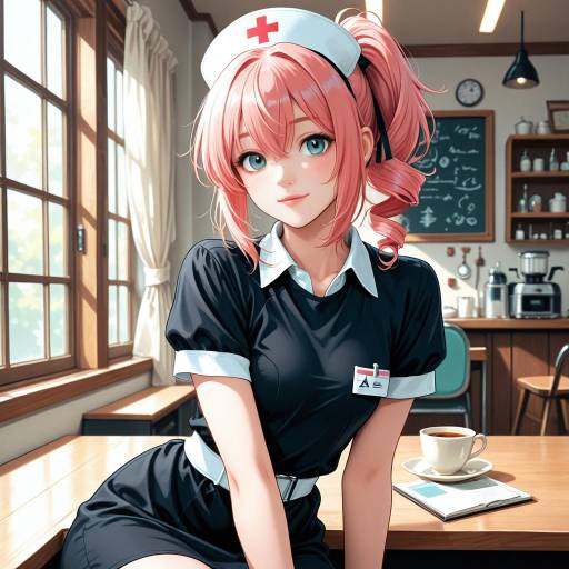 Cozy Cafe Scene with Adachi Rei