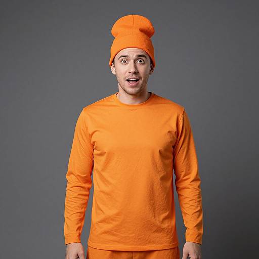 Man in Funny Orange Costume