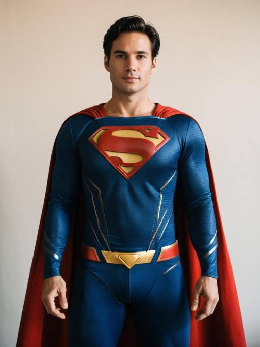 Man in Realistic Superman Costume