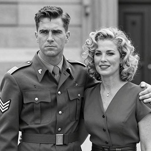 Romantic Black and White Portrait