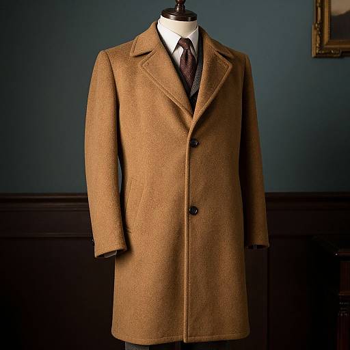 Vintage Coat Portrait of Man