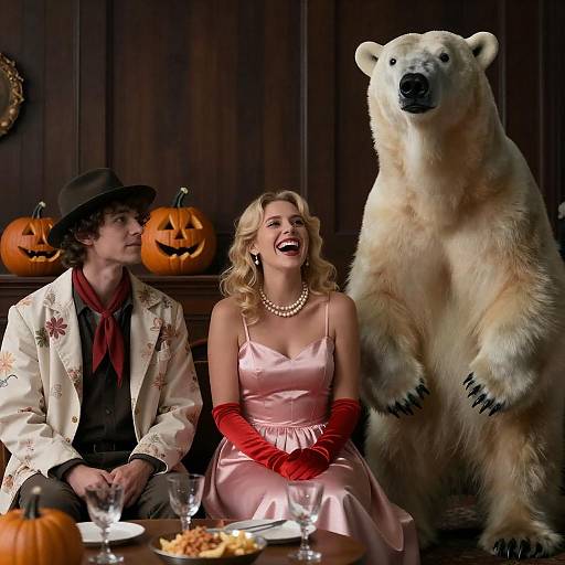 Whimsical Gathering in a Cozy Room