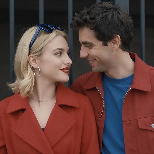 Couple Portrait with Stylish Accessories